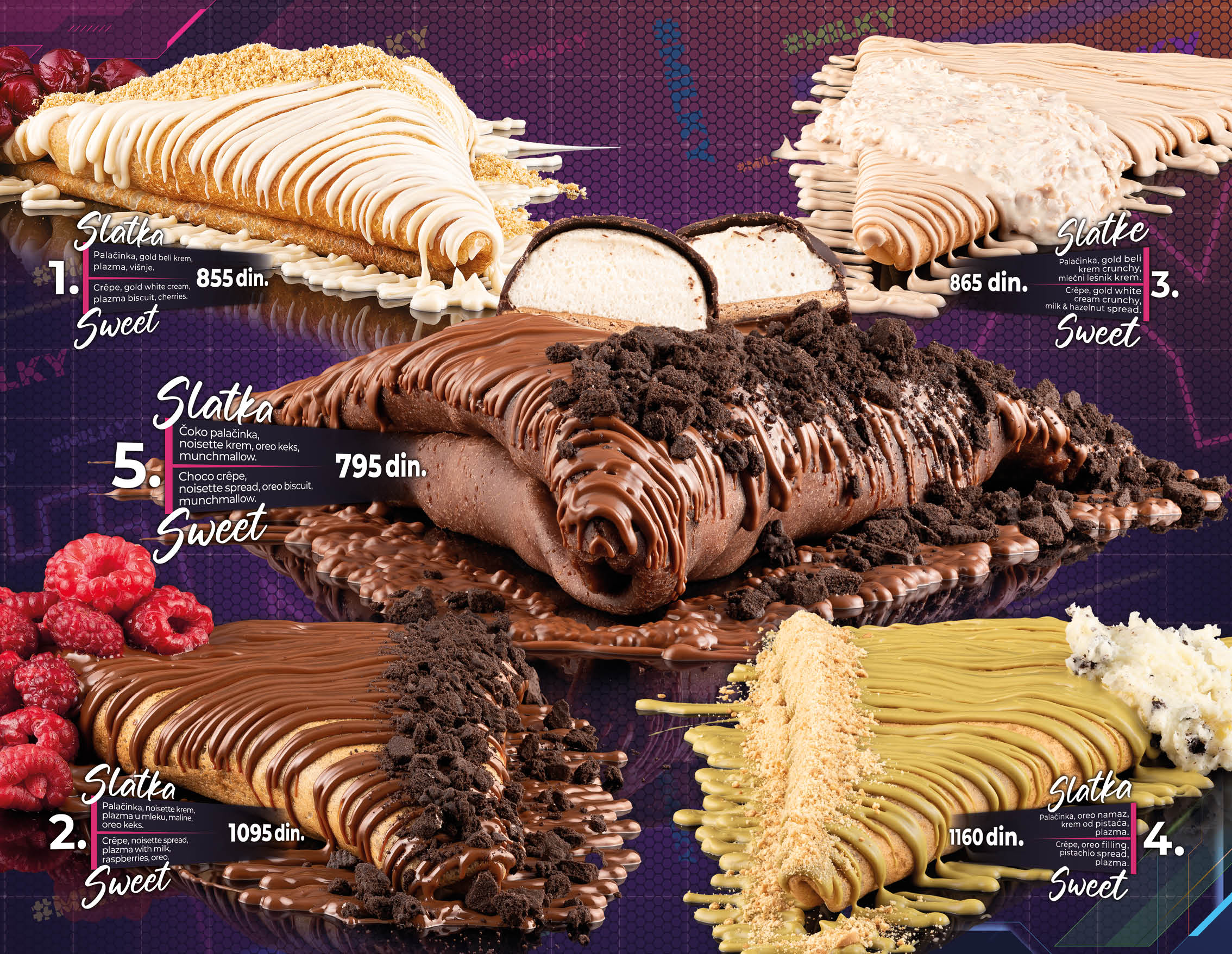 menu BG 25042 Cenovnik / Slatke palacinke 1