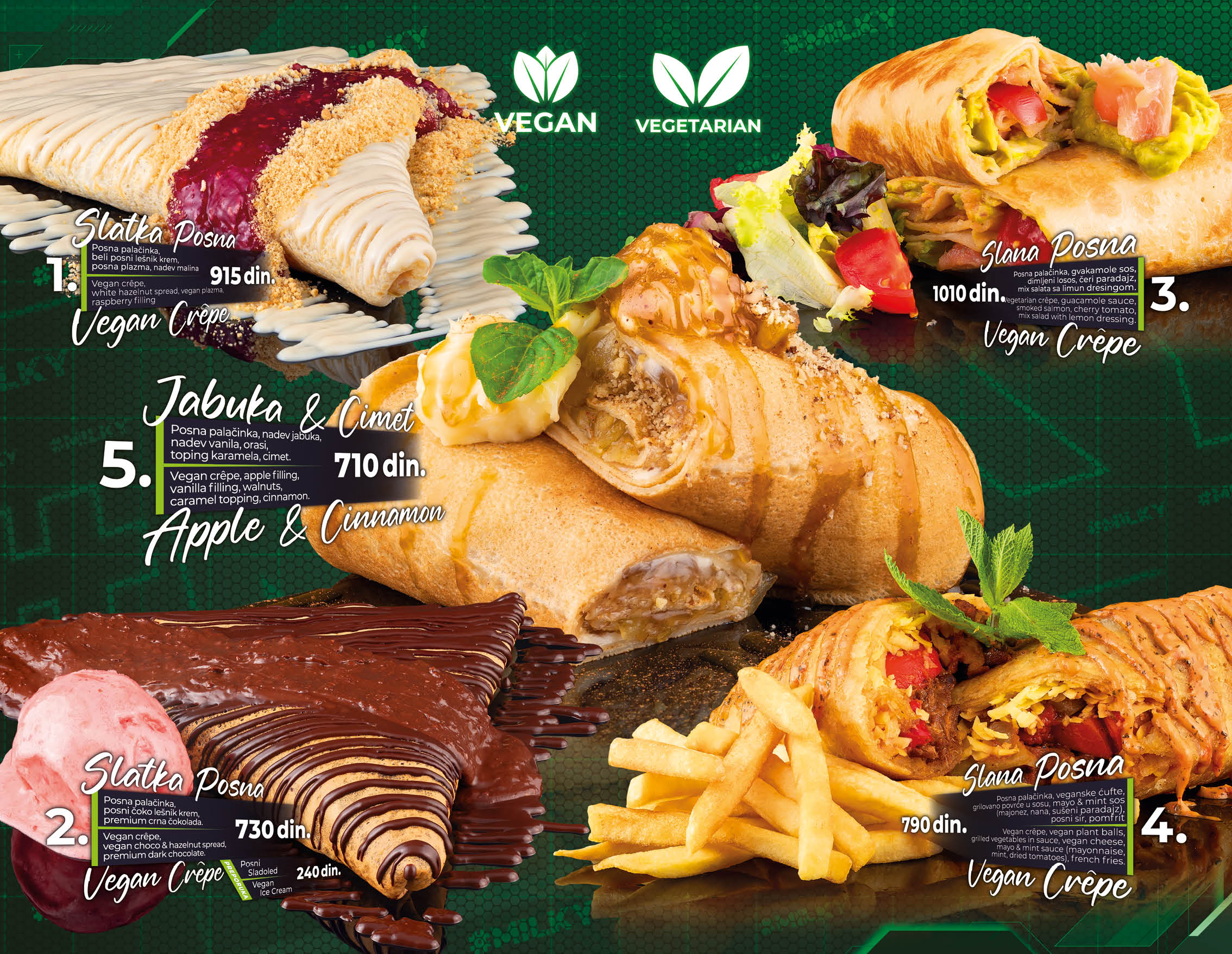 menu BG 25046 Cenovnik / Posne palacinke 1