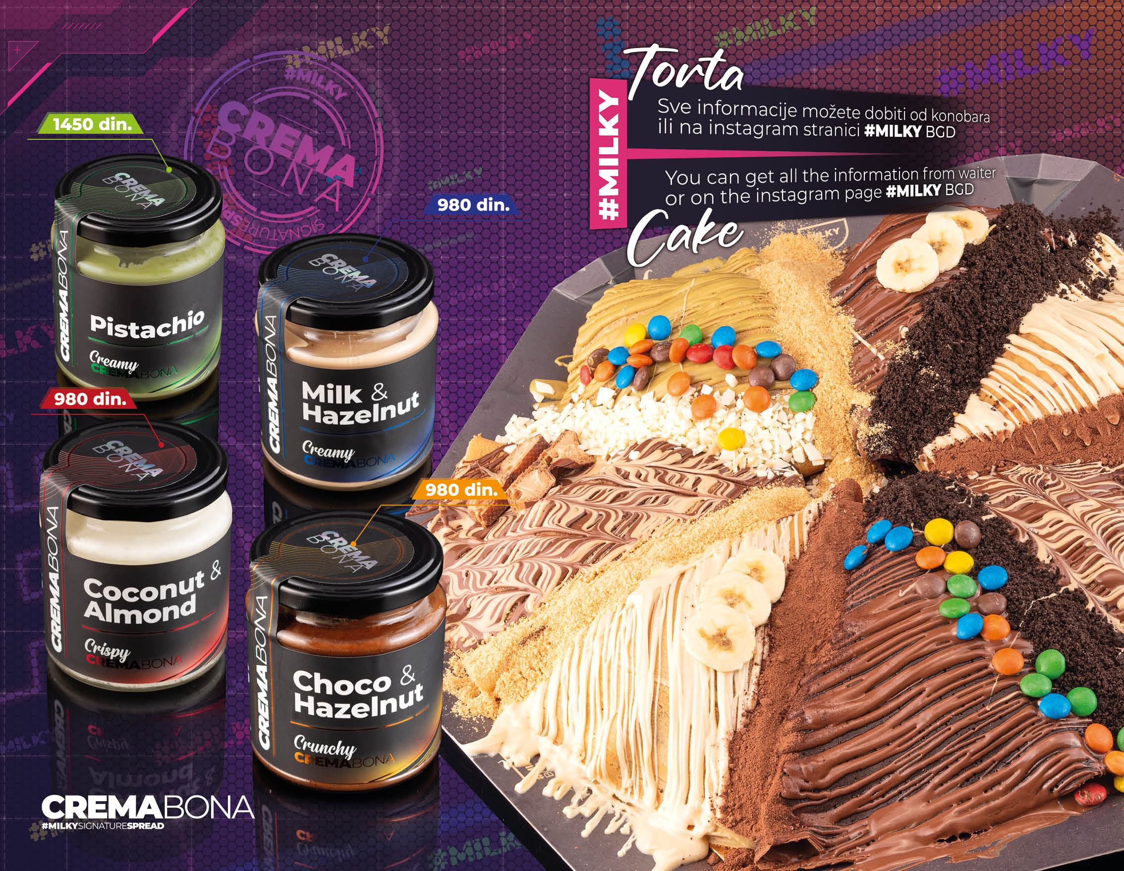 menu BG 25047 Cenovnik / Torta